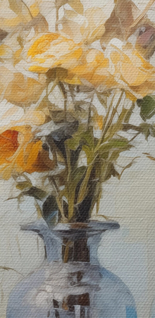 Schilderij van bloemen in vazen Schilderij van bloemen in vazen