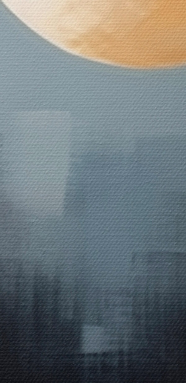Schilderij van een maan aan de hemel Schilderij van een maan aan de hemel