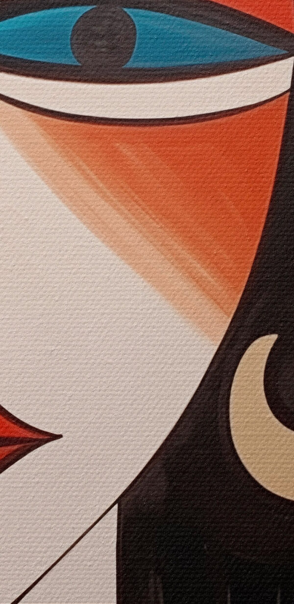 Schilderij van een groep mensen Schilderij van een groep mensen