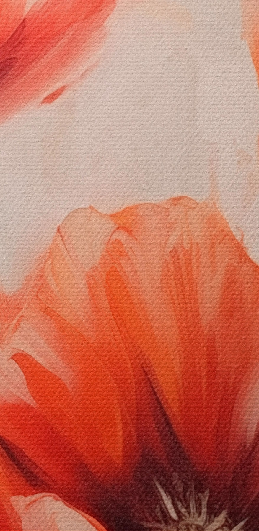 Painting of red flowers Painting of red flowers