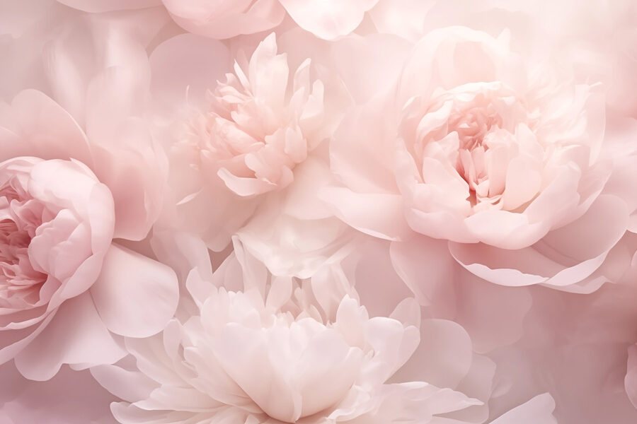 Groep roze bloemen