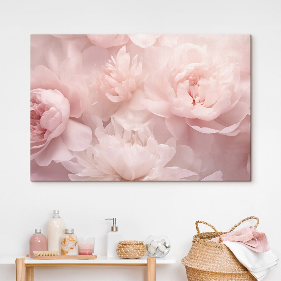Groep roze bloemen