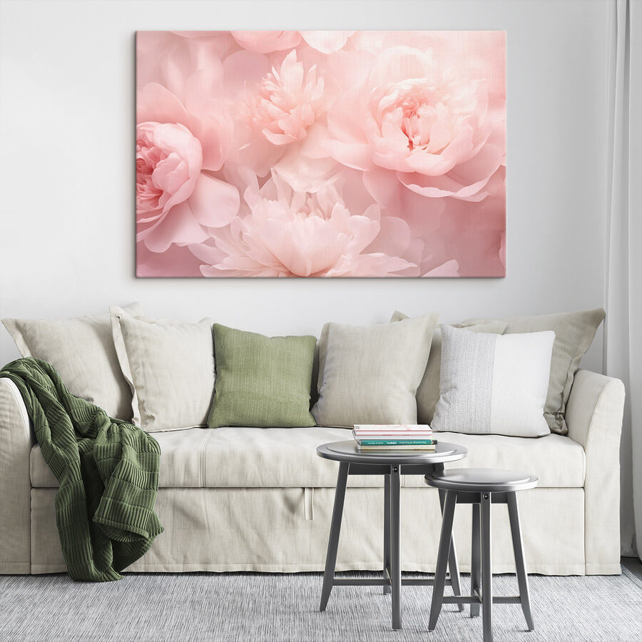Groep roze bloemen