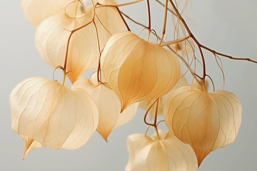 Delicate lantaarns in zachte tinten