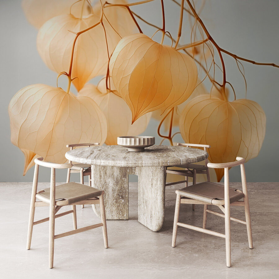 Delicate lantaarns in zachte tinten