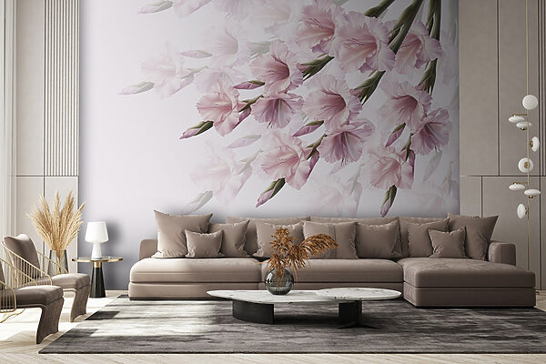 Groep roze bloemen Groep roze bloemen