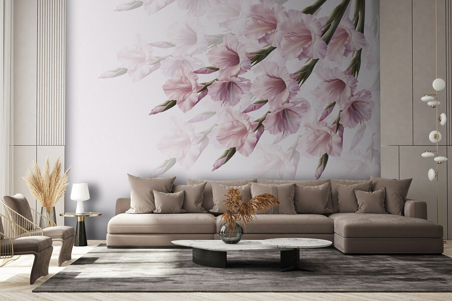 Groep roze bloemen Groep roze bloemen