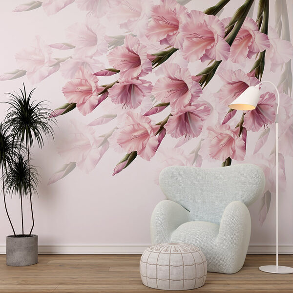 Groep roze bloemen Groep roze bloemen