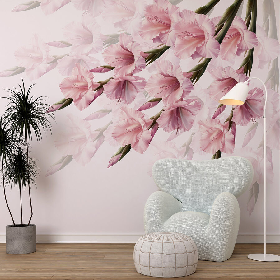 Groep roze bloemen Groep roze bloemen