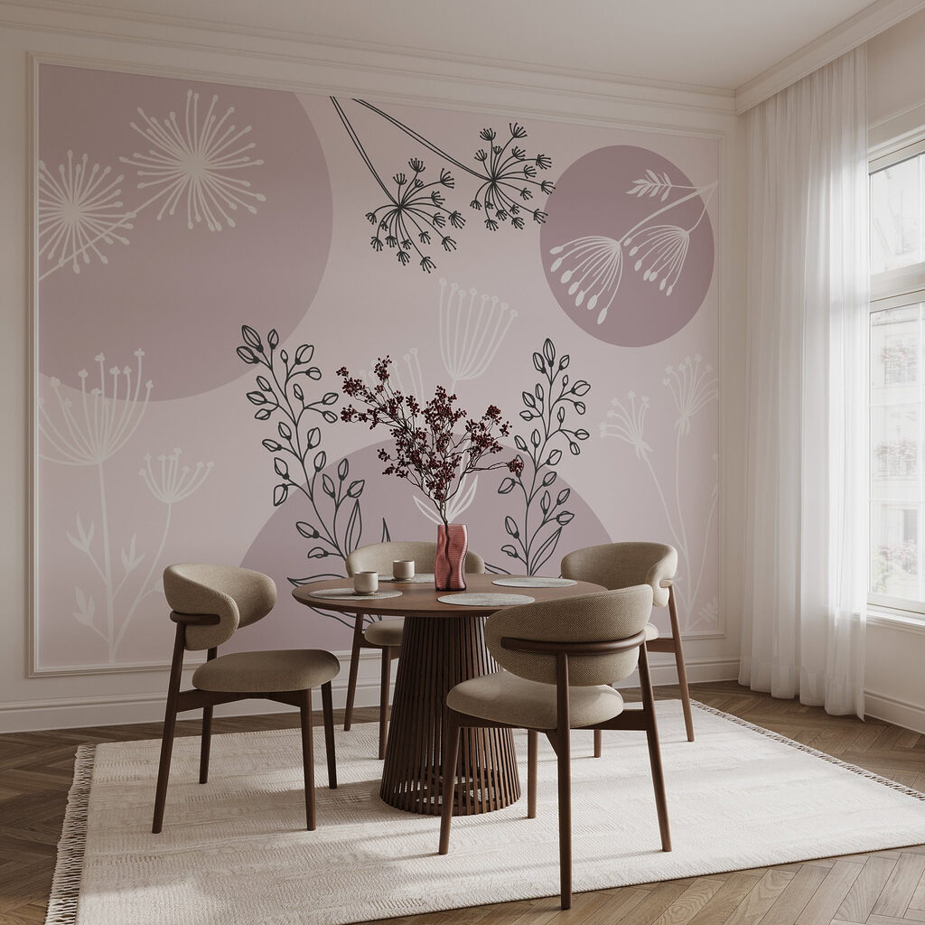 Drawing of flowers and plants