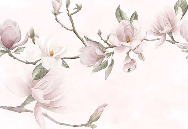 Gevoelige bloemen op zachte pastelachtergrond Gevoelige bloemen op zachte pastelachtergrond