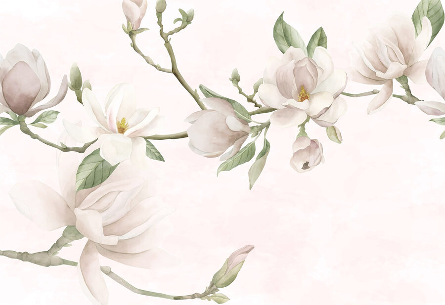 Delicate bloemen op zachte achtergrond