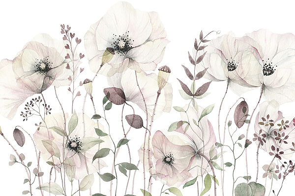 Delicate bloemen in zachte tinten. Delicate bloemen in zachte tinten.