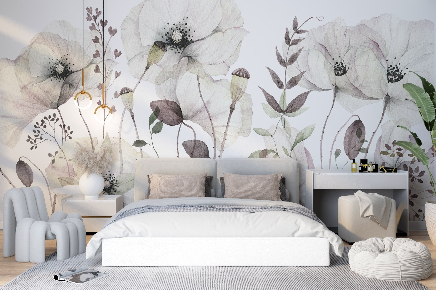 Delicate blooms in soft hues Delicate blooms in soft hues