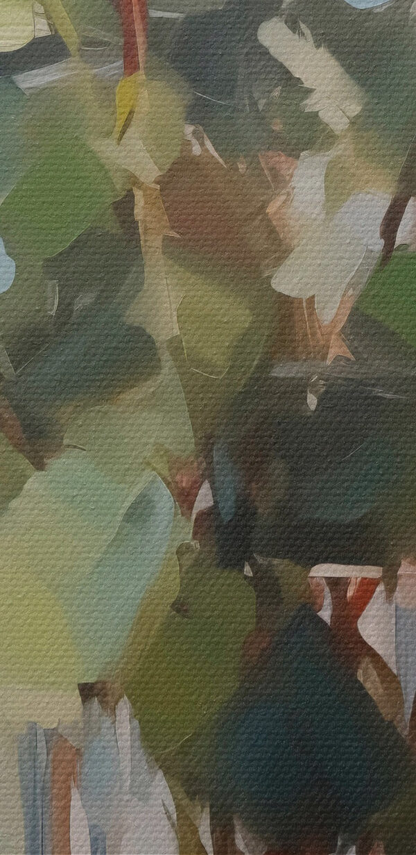 Schilderij van een vaas met witte rozen Schilderij van een vaas met witte rozen