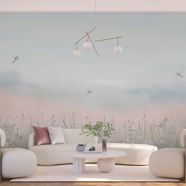 Fotobehang Fotobehang Bloemenveld (Artikelnummer: w03391)