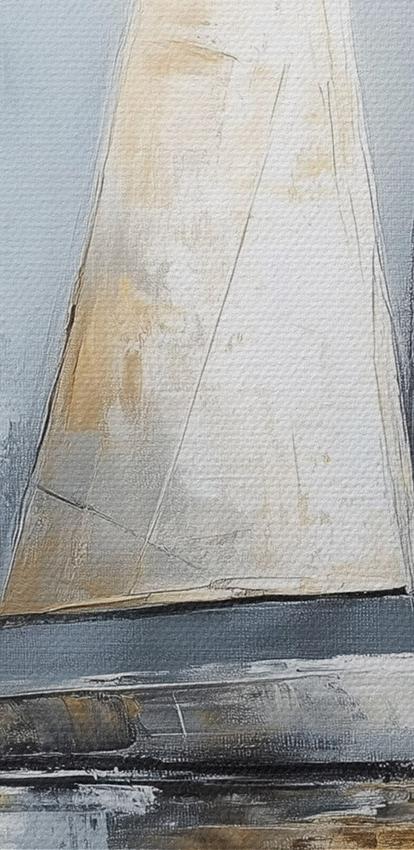 Schilderij van zeilboten op water Schilderij van zeilboten op water