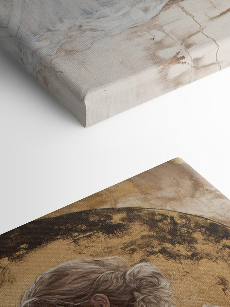 Woman in a white dress holding a bird