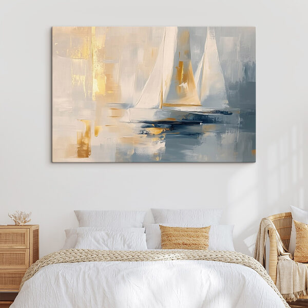 Schilderij van een zeilboot Schilderij van een zeilboot