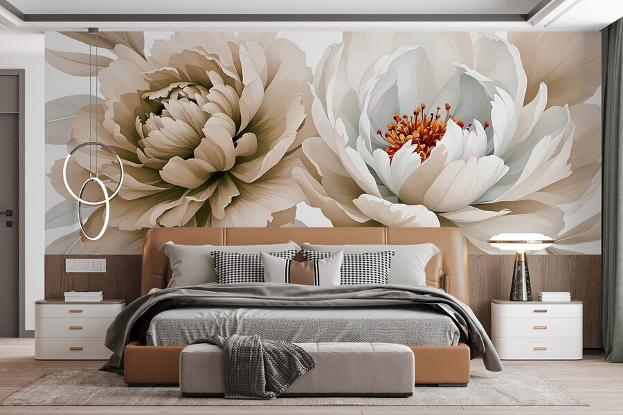Delicate bloemen in zachte tinten