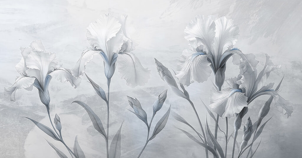 Delicate blooms in soft hues