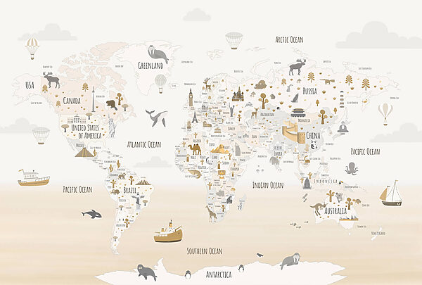 Kaart van de wereld Kaart van de wereld