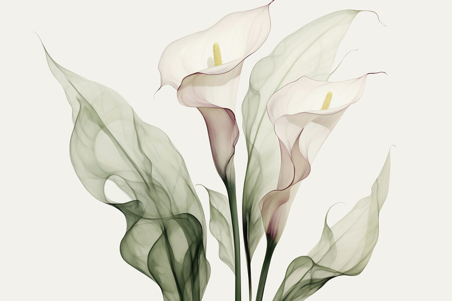 Delicate bloemen in zachte tinten