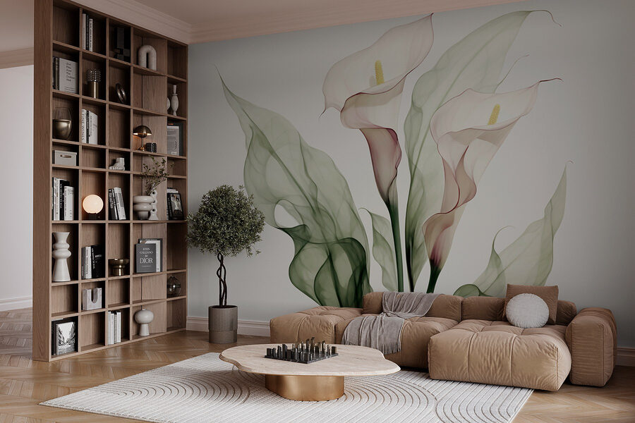 Delicate bloemen in zachte tinten