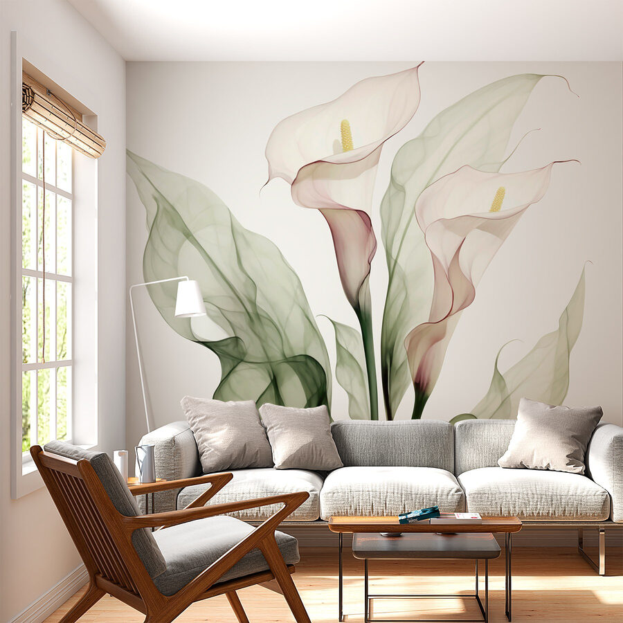 Delicate bloemen in zachte tinten