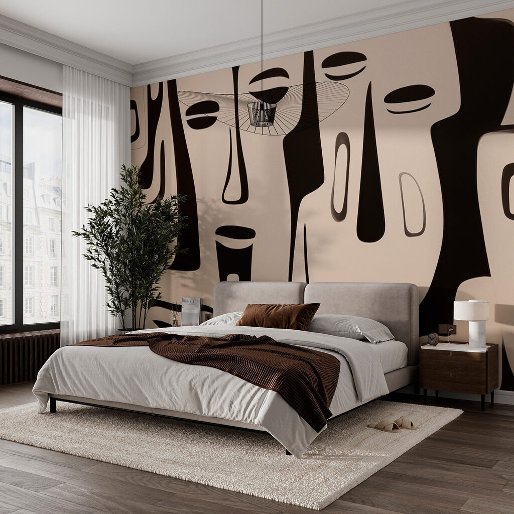 Black and white face art Black and white face art