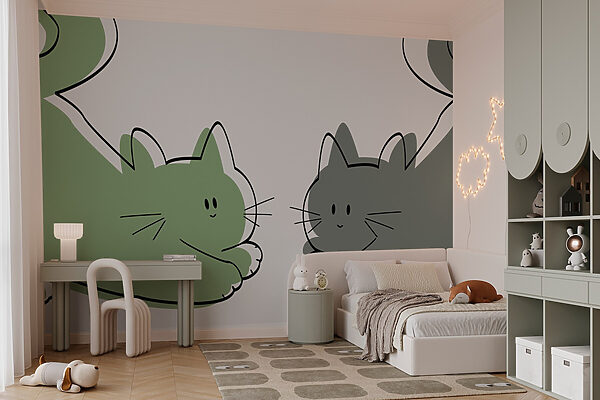 Couple of cats lying down