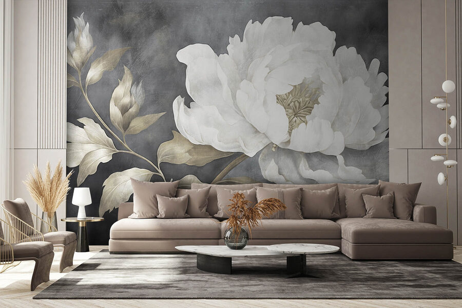 Elegante bloemenpracht in zachte tinten