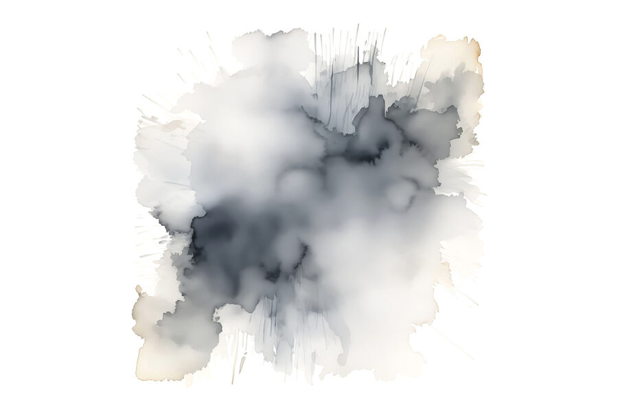 Zwart-witte wolk