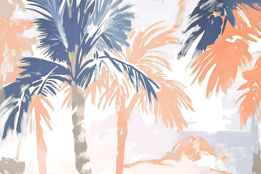 Schilderij van palmbomen Schilderij van palmbomen
