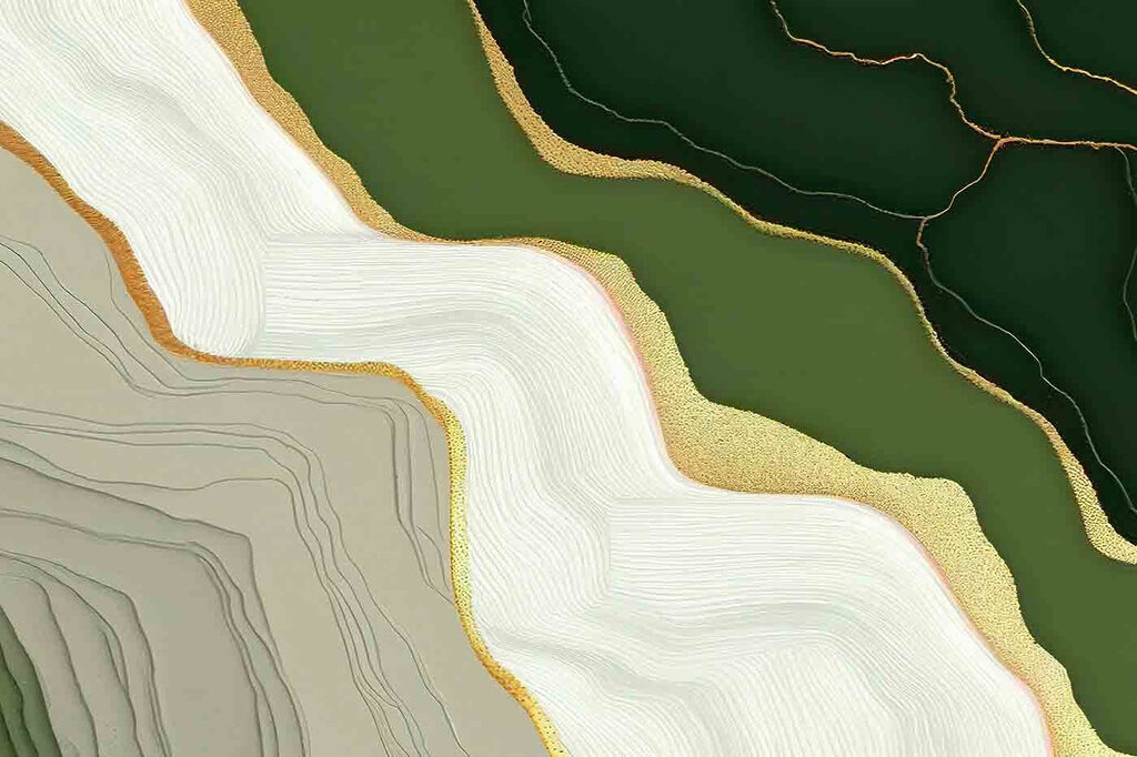 Fluid patterns in earthy tones