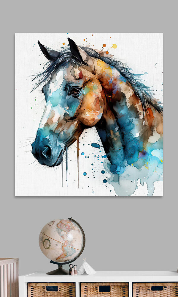 Schilderij van een paard Schilderij van een paard