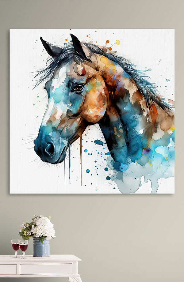 Schilderij van een paard Schilderij van een paard