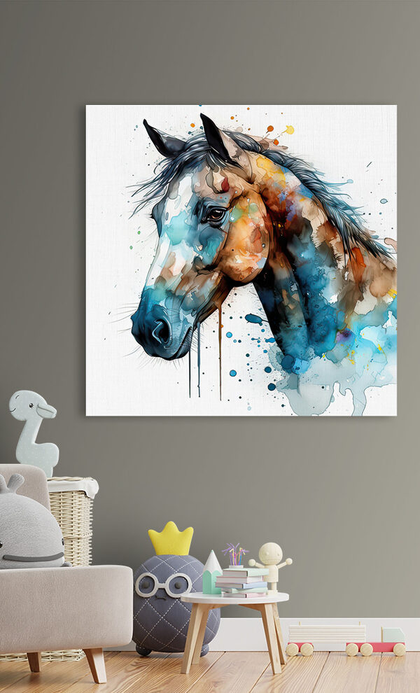 Schilderij van een paard Schilderij van een paard