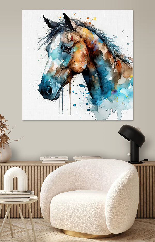 Schilderij van een paard Schilderij van een paard
