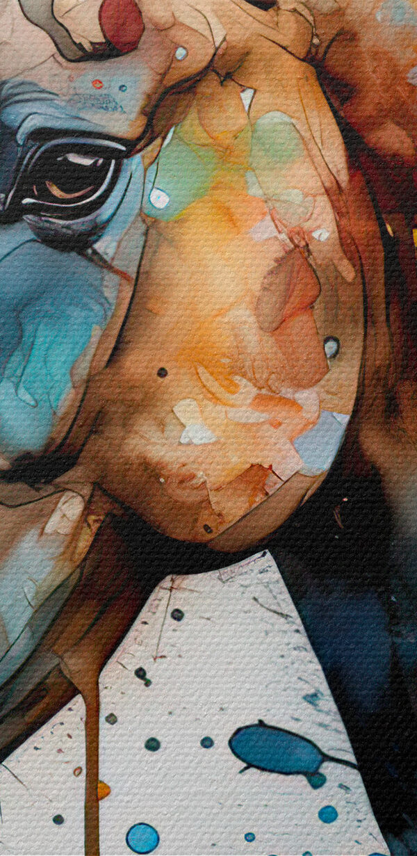 Schilderij van een paard Schilderij van een paard