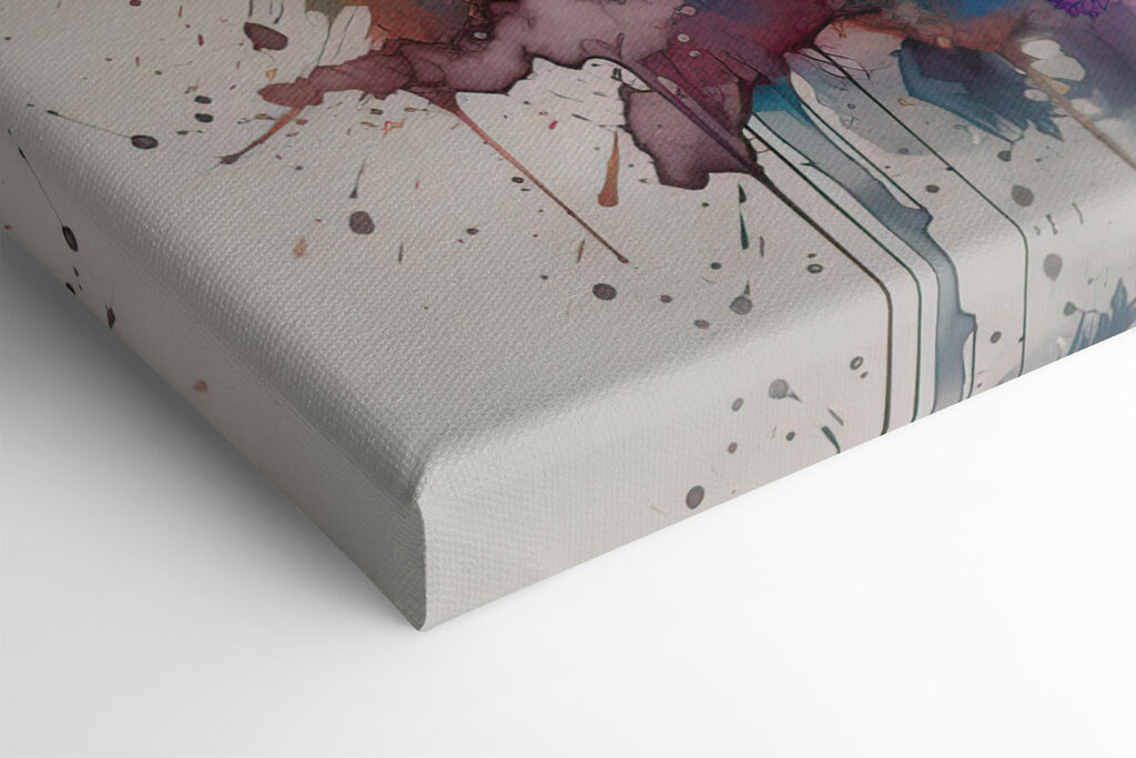 Lion painting of a face