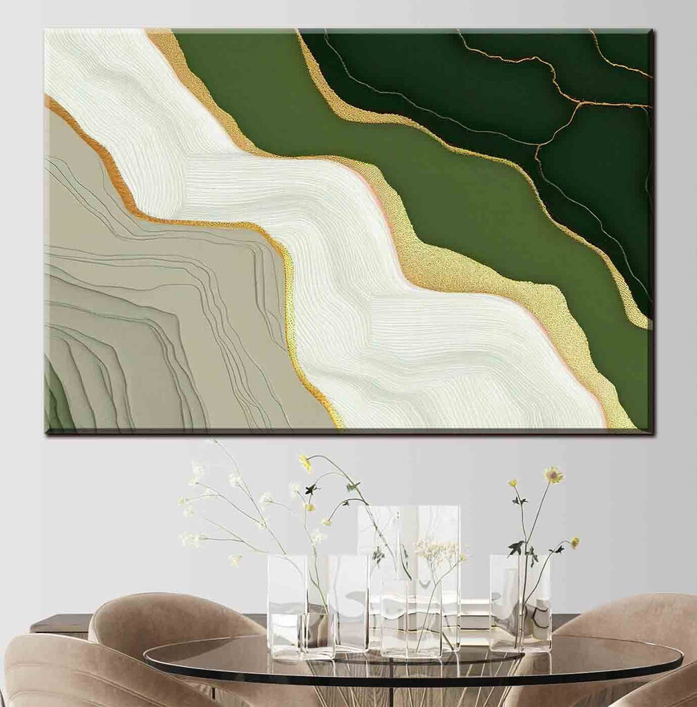 Fluid patterns in earthy tones