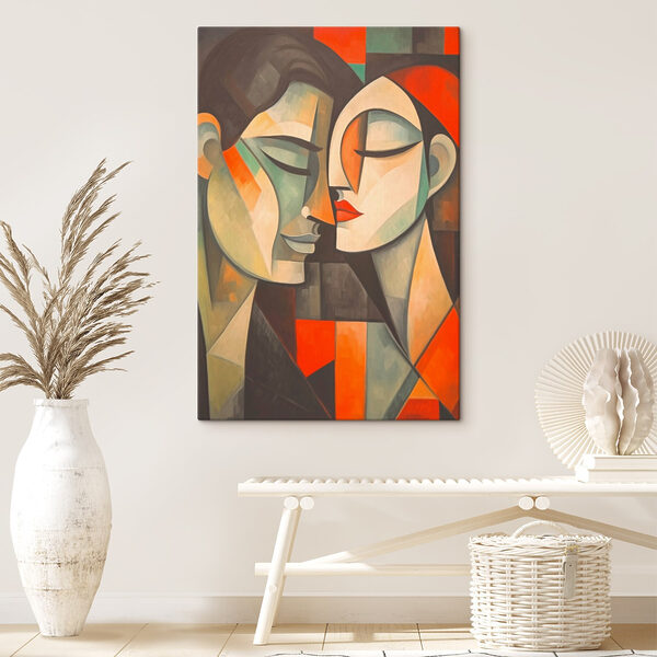 Schilderij van twee vrouwen Schilderij van twee vrouwen