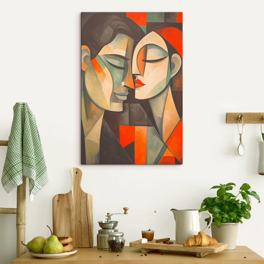 Schilderij van twee vrouwen