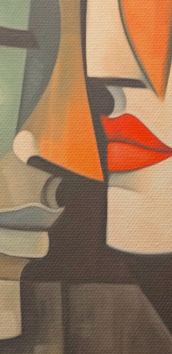Schilderij van twee vrouwen Schilderij van twee vrouwen