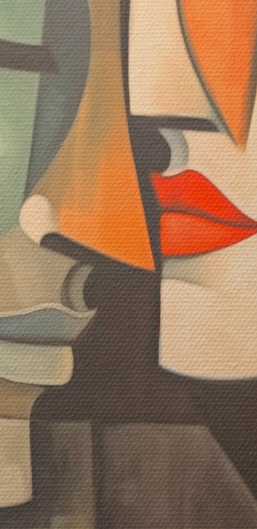 Schilderij van twee vrouwen