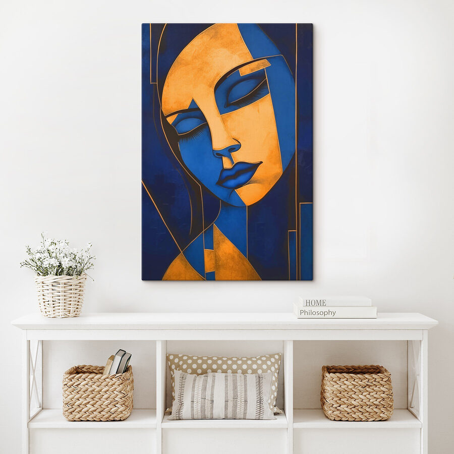 Schilderij van een vrouw’s gezicht