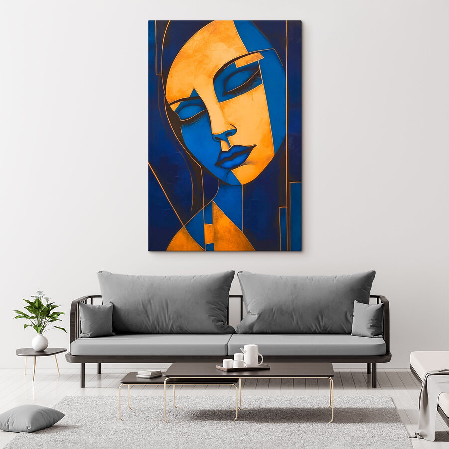 Schilderij van een vrouw’s gezicht