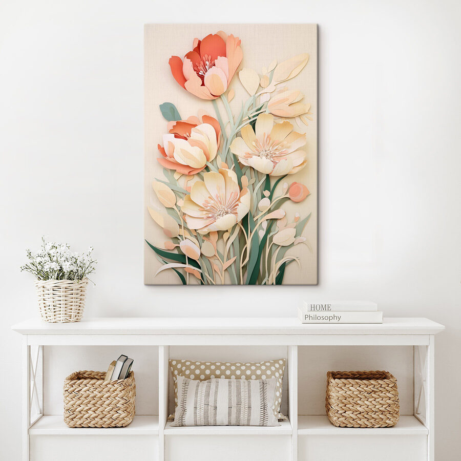 Knip bloemen uit papier