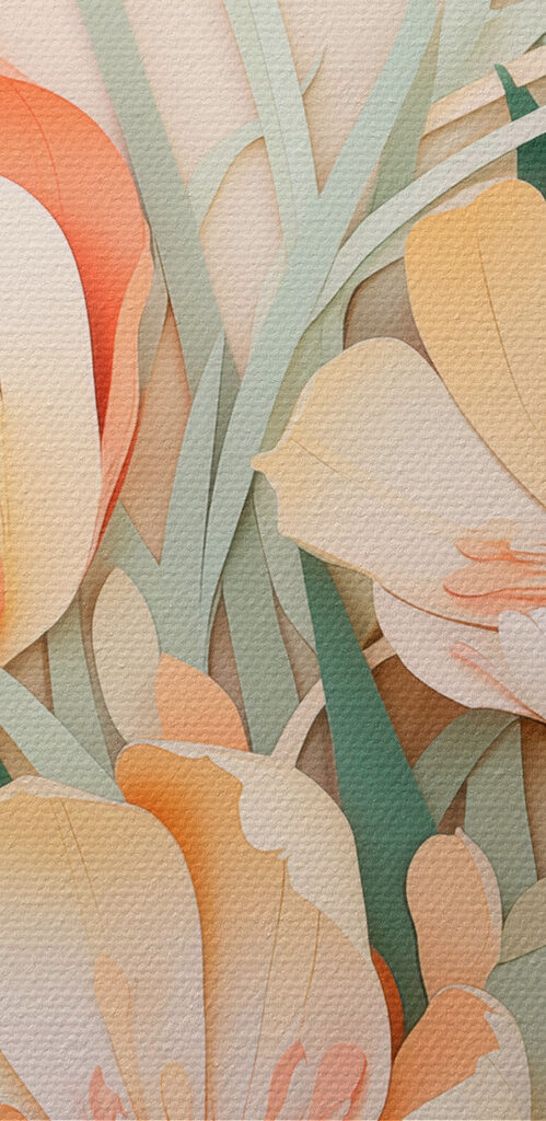 Paper cut out of flowers Paper cut out of flowers